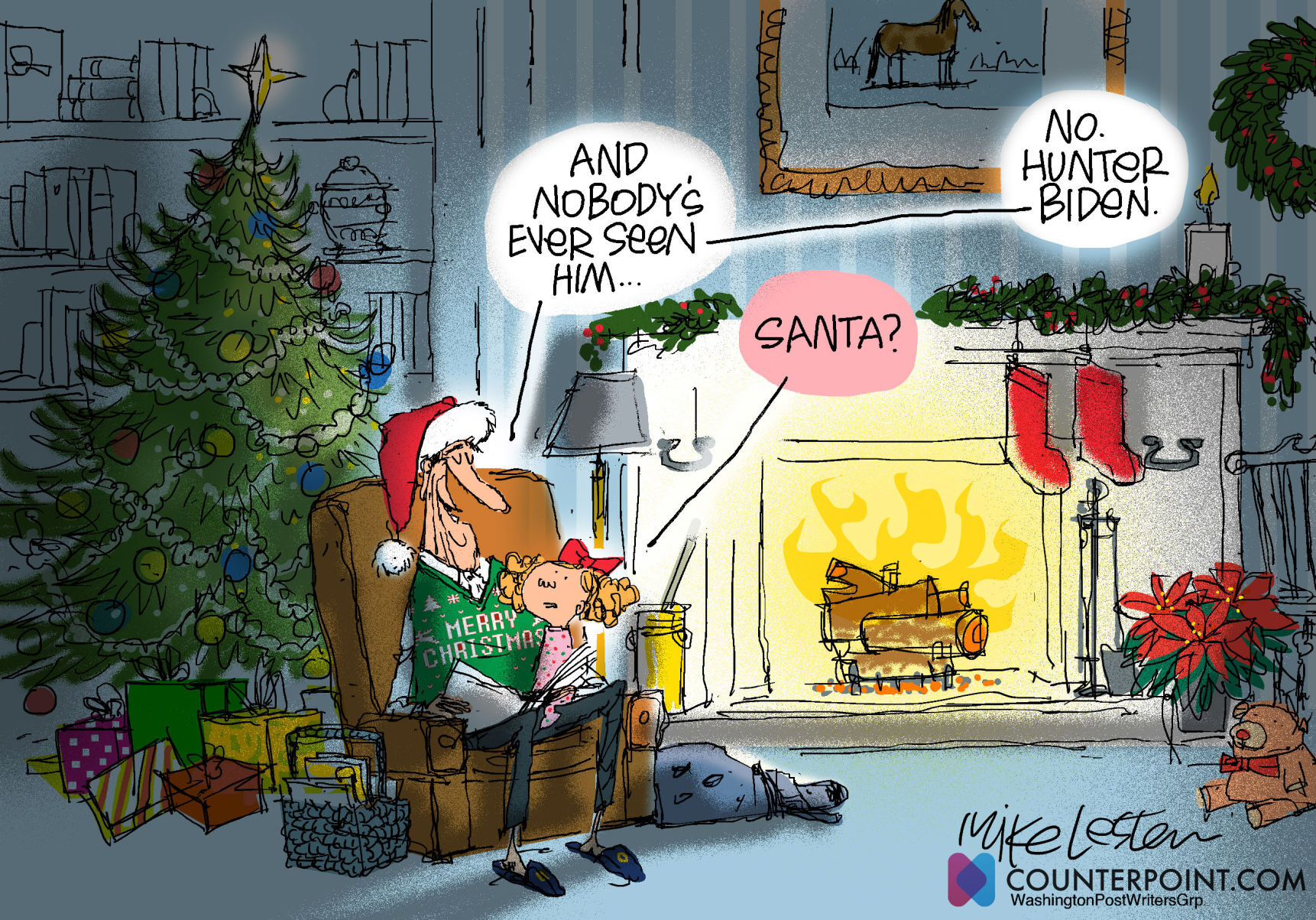 Mike Lester cartoon